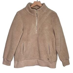 Calvin Klein Half-Zip Sherpa Jacket Size Medium